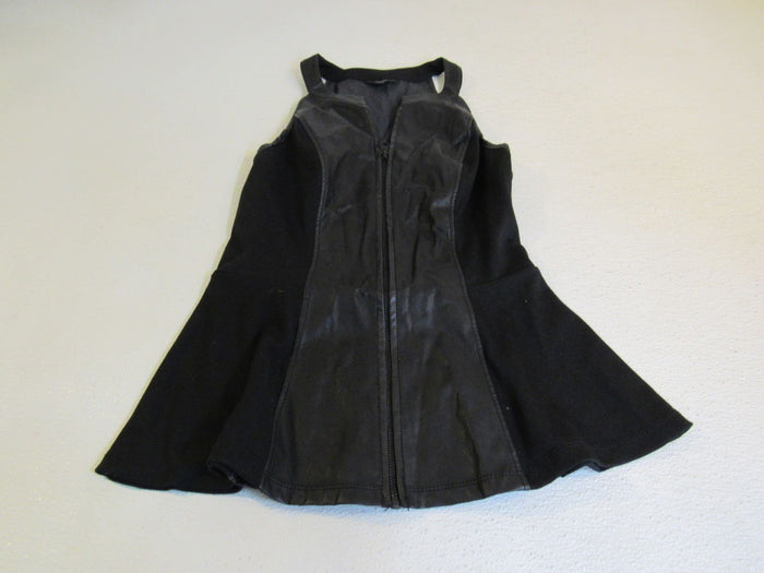 Guess-Vest-Shirt-Top-Black-Zippered-Front-Polyester-Spandex-Female-Adult-Size-M-182 2