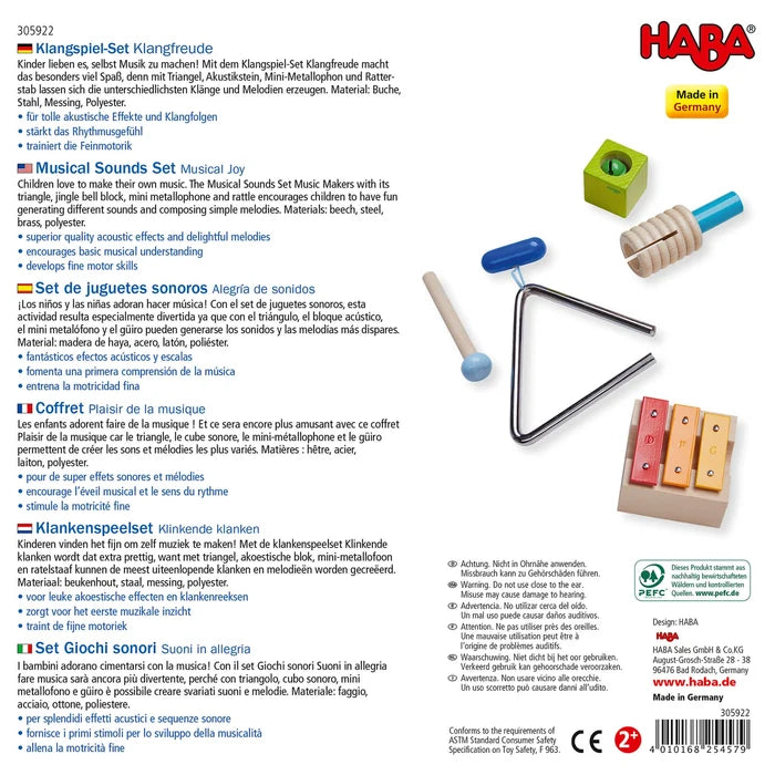 HABA USA Musical Sounds Musical Joy Play Set