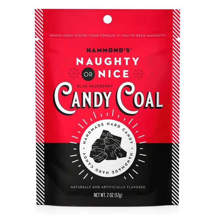 Hammonds Candies Holiday Hard Candy - Blue Raspberry Coal