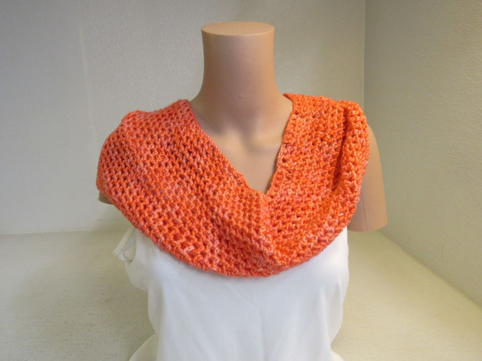 Handcrafted-Cowl-Coral-Crocheted-Alpaca-Mulberry-Silk-Female-Adult-480 3
