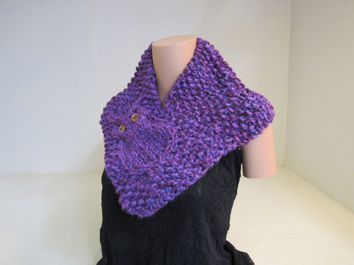 Handcrafted-Owl-Cowl-Blue-Purple-Textured-Merino-Female-Adult-464 1