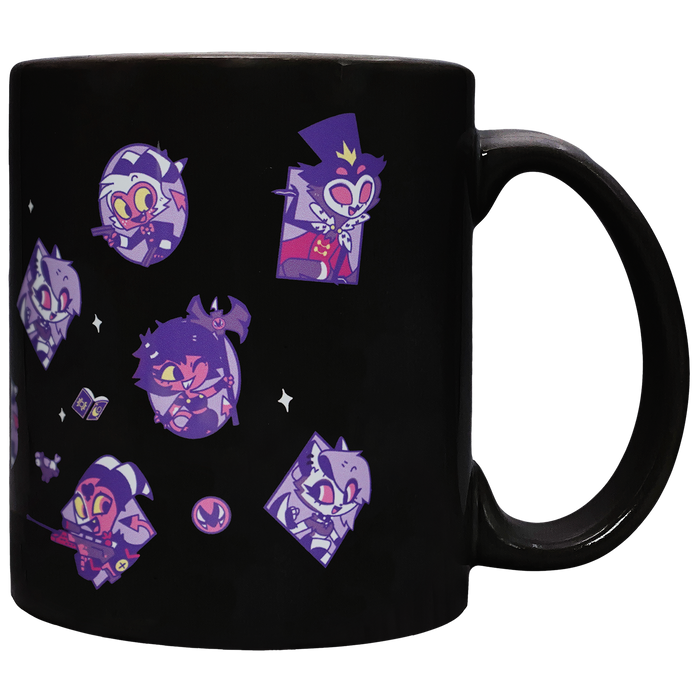 Helluva Boss Pattern Black Mug *LIMITED STOCK*
