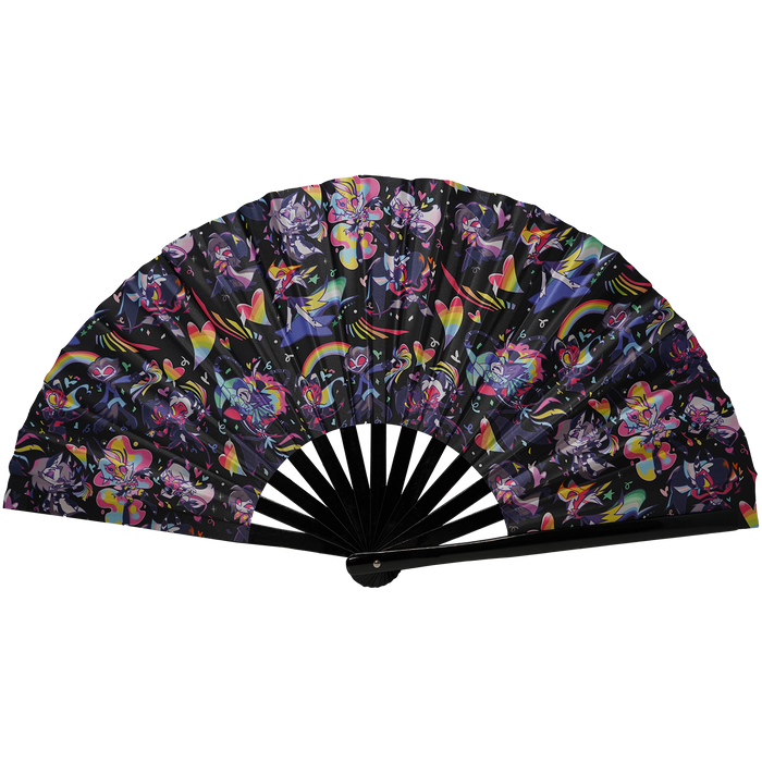 Helluva Boss Pride Pattern - Clacker Fan *LIMITED STOCK*