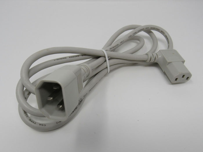 I-Sheng-Power-Cord-Angled-Plug-Length-5-ft-IEC-C14-IEC-C13-IS-15-400 1