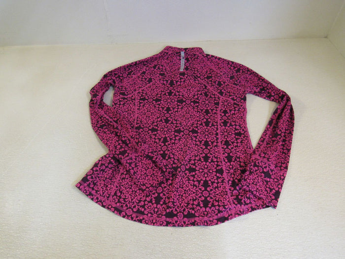 ideology-Quarter-Zip-Top-Jacket-Pullover-Female-Adult-Size-M-Pinks-Floral-332 5