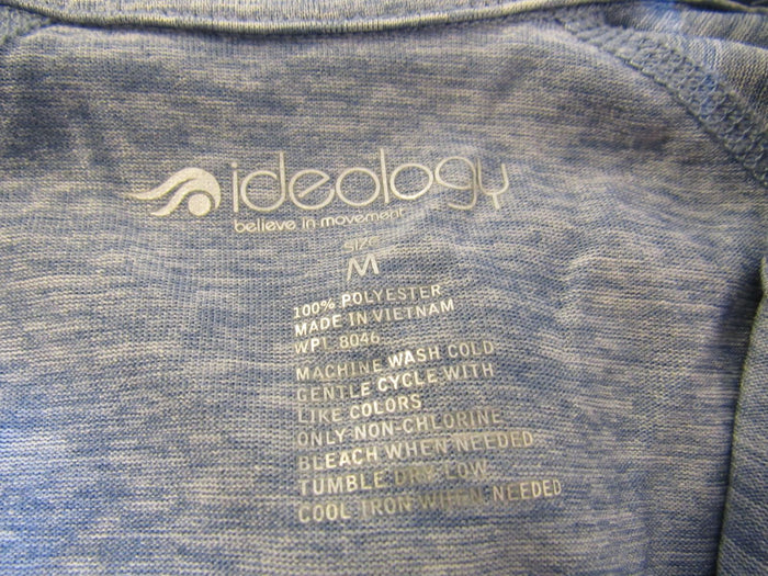 ideology-Quarter-Zip-Top-Jacket-Pullover-Slate-Blue-Female-Adult-Size-M-320 6