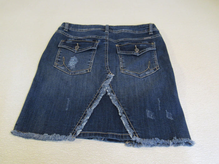 INC-Denim-Regular-Fit-Skirt-Blue-Cotton-Polyester-Spandex-Female-Size-4-648 5