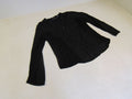 INC-Dress-Shirt-Black-Button-Down-Polyester-Rayon-Female-Size-L-600 1
