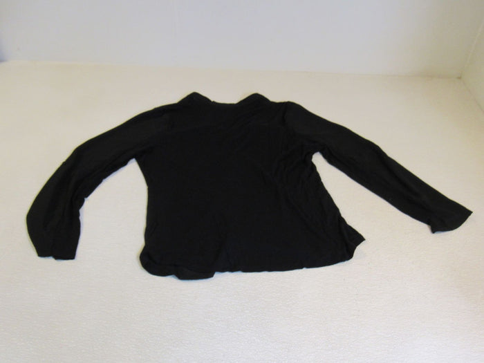 INC-Dress-Shirt-Black-Button-Down-Polyester-Rayon-Female-Size-L-600 4