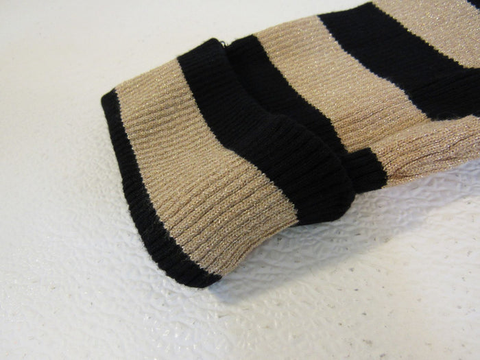 INC-International-Concepts-Sweater-Black-and-Gold-Striped-Medium-Rayon-Female-298 5