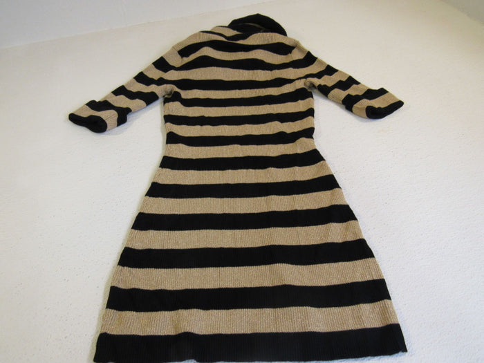 INC-International-Concepts-Sweater-Black-and-Gold-Striped-Medium-Rayon-Female-298 7