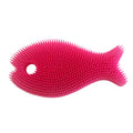 Innobaby Bathin' Smart Fish Bath Scrub - Light Pink/Fuchsia