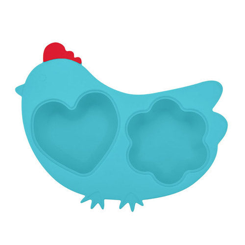 Innobaby Silicone Steamer with Lid - Chicken/Blue