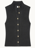 IRA SWEATER VEST IN BLACK