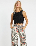 ISABELLE BLACK LACE TOP