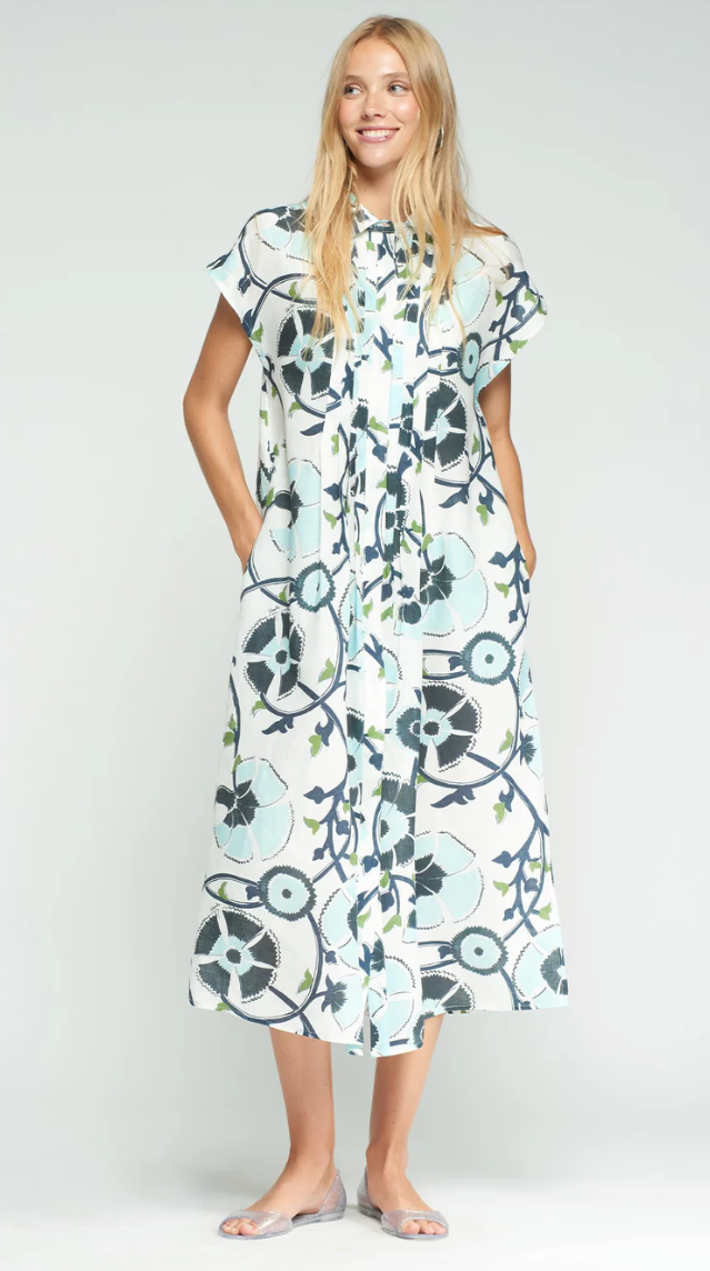 JARETAS FLORAL PRINT DRESS