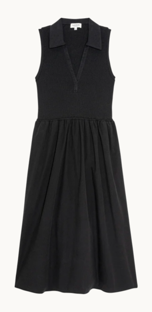 JESSICA MIDI DRESS IN BLACK