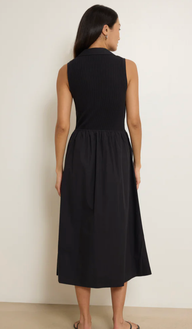 JESSICA MIDI DRESS IN BLACK