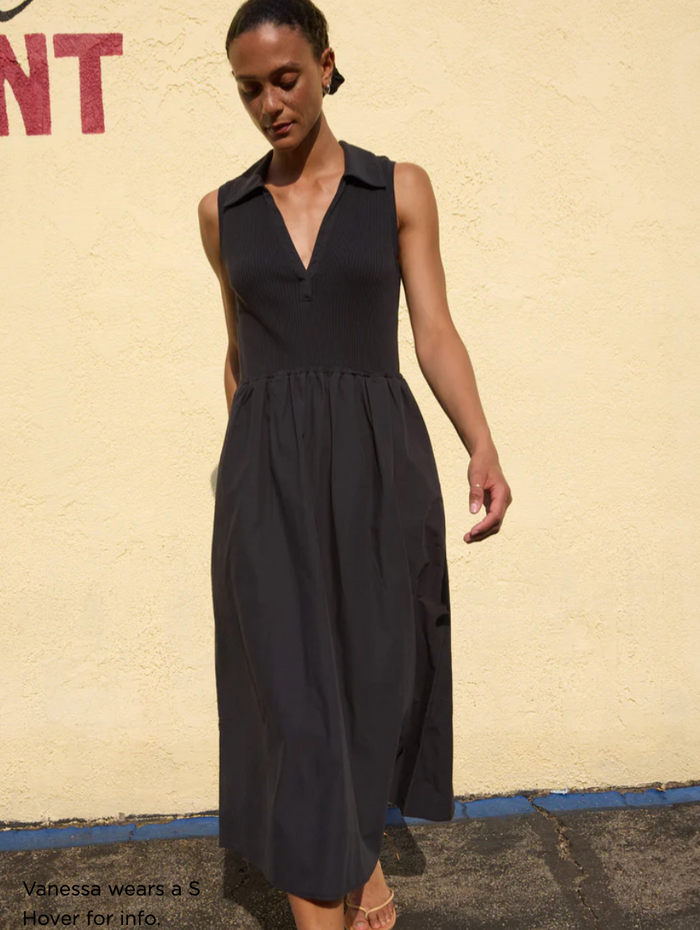 JESSICA MIDI DRESS IN BLACK