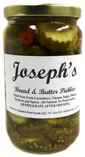 NolaCajun Joseph's Bread and Butter Pickles Louisiana sweet bread and butter pickle jar