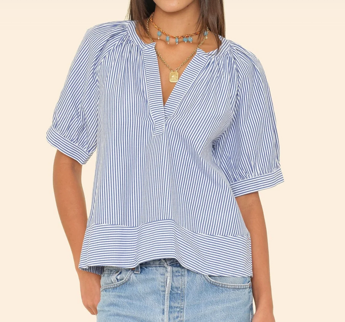JOSETTE TOP IN TRUE BLUE