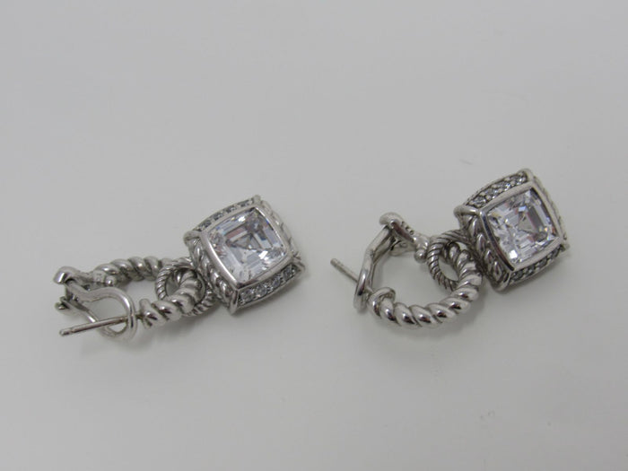 Judith-Ripka-Collection-Hoop-Earrings-with-Dangle-Gems-Female-Adult-482 4