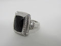 Judith-Ripka-Collection-Ring-Black-Gemstone-Female-Adult-Size-8-Solid-476 1