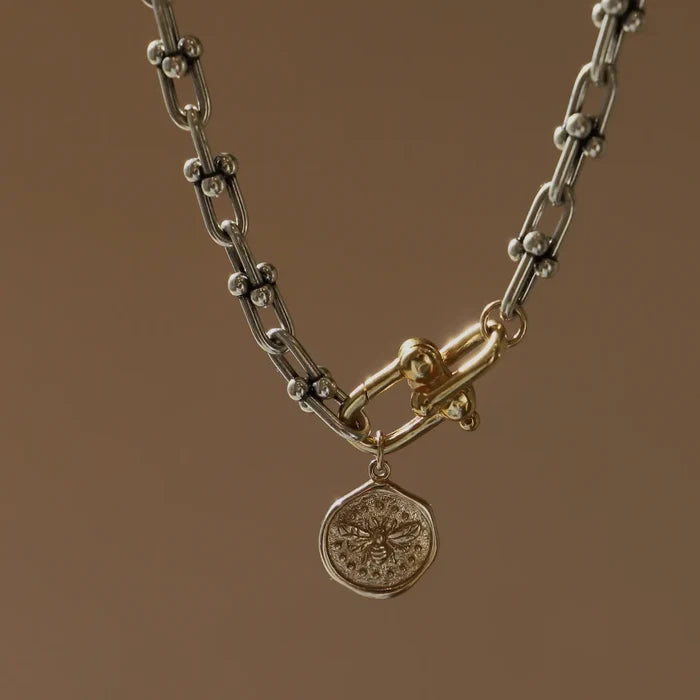 Katie Waltman Jewelry Gold Wax Seal Bee Charm