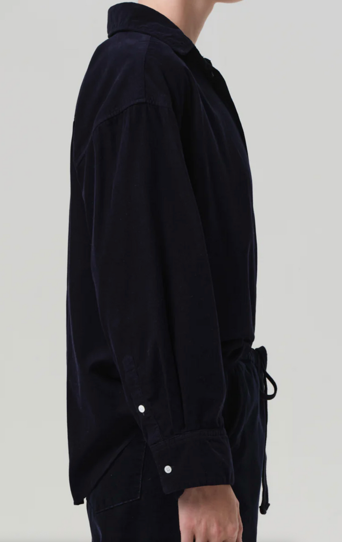 KAYLA SHIRT IN CORDUROY NAVY