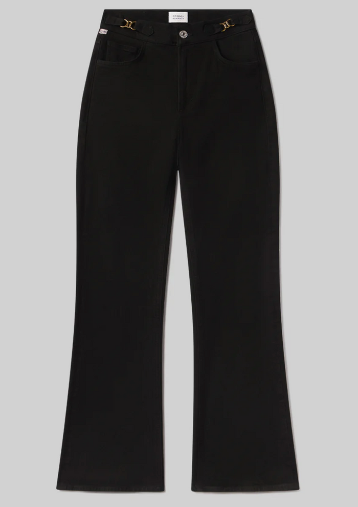 KIMBERLY FLARE W/ HORSEBIT IN RICH BLACK