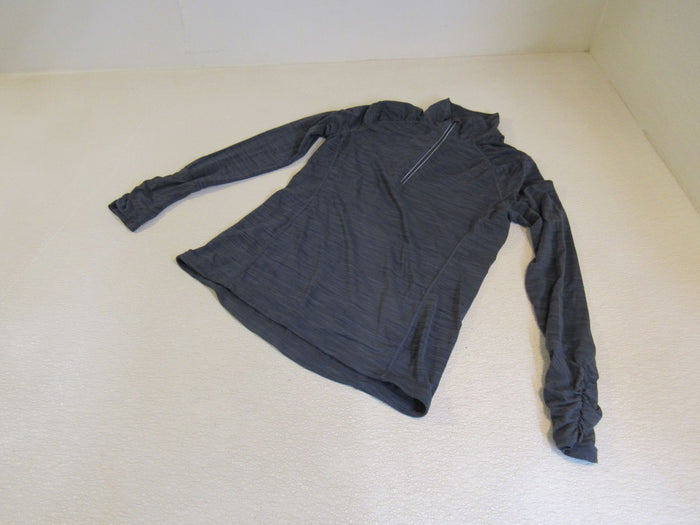 Kirkland-Quarter-Zip-Top-Jacket-Pullover-Dark-Gray-Female-Adult-Size-S-Solid-322 1