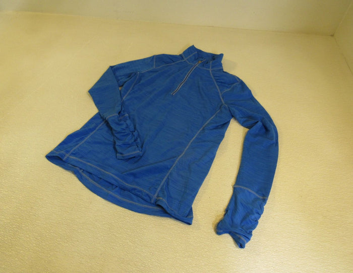 Kirkland-Quarter-Zip-Top-Jacket-Pullover-Turquoise-Female-Adult-Size-S-Solid-324 1