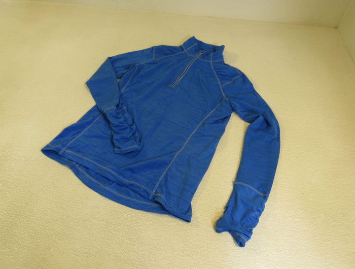 Kirkland-Quarter-Zip-Top-Jacket-Pullover-Turquoise-Female-Adult-Size-S-Solid-324 2