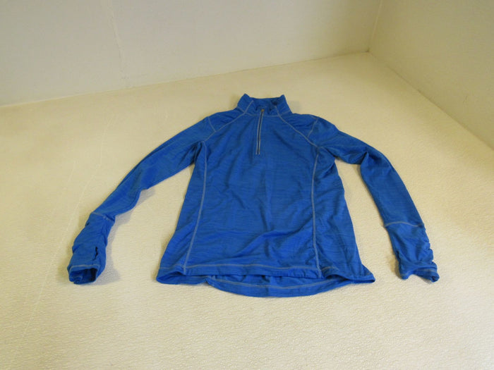 Kirkland-Quarter-Zip-Top-Jacket-Pullover-Turquoise-Female-Adult-Size-S-Solid-324 3