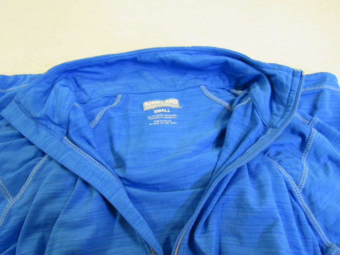 Kirkland-Quarter-Zip-Top-Jacket-Pullover-Turquoise-Female-Adult-Size-S-Solid-324 5