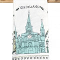 NolaCajun New Orleans Sketchy Cathedral Kitchen Towel St Louis Cathedral New Orleans kitchen towel