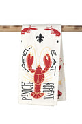 NolaCajun Kitchen Towel Pinch Peel Eat and Repeat Louisiana Cajun