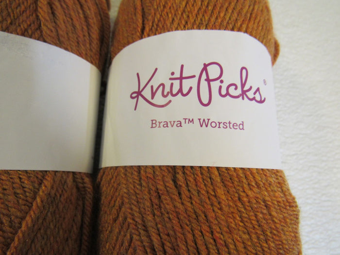 Knit-Picks-Brava-Worsted-Yarn-Persimmon-2-Skeins-218-Yards-Each-Golden-Brown-126 5