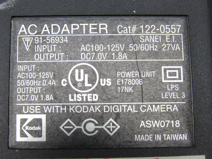 Kodak-AC-Adapter-digital-Camera-Input-AC100-125V-Output-91-56934-404 4