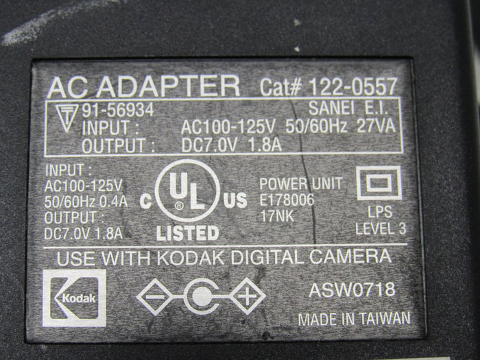 Kodak-AC-Adapter-digital-Camera-Input-AC100-125V-Output-91-56934-404 5