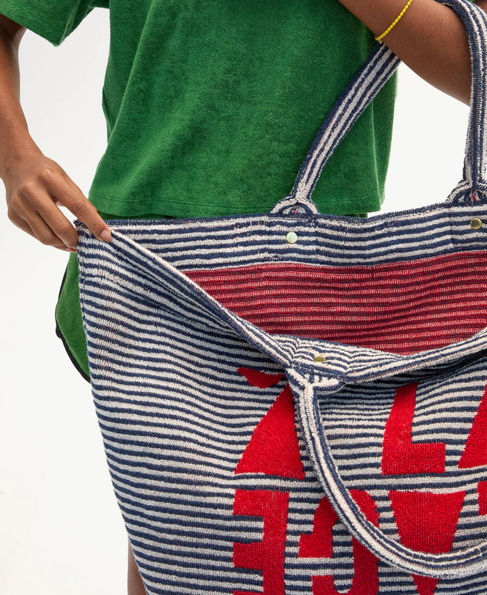 La Plage Tote - Terry Stripe A La Plage