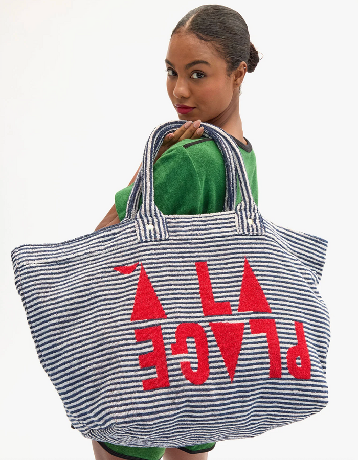 La Plage Tote - Terry Stripe A La Plage