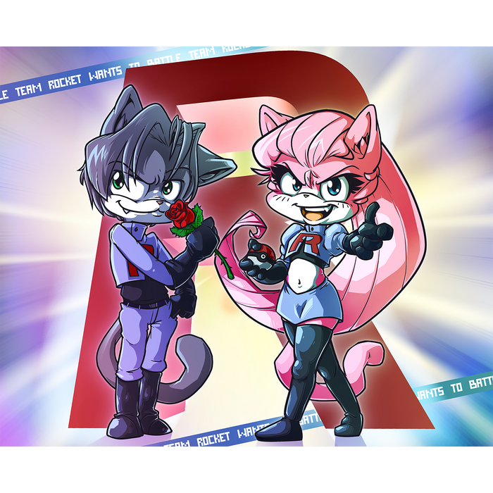 Leo & Aeris Pair of Troublemakers - Poster Print