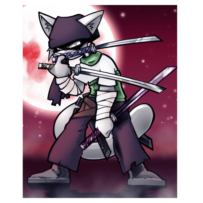 Leo Swordsman - Poster Print