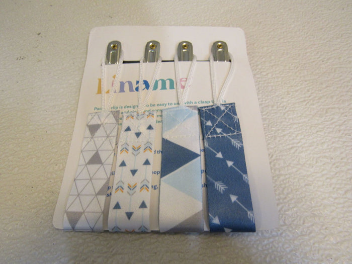 Liname-Pacifer-Clips-Lot-of-4-Multicolored-10-in-Tested-For-Saftey-184 4