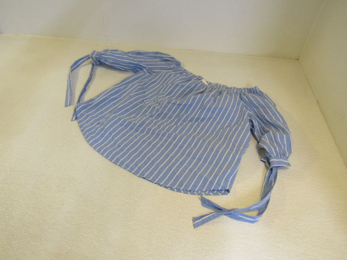 Top-Blouse-Off-The-Shoulder-Female-Adult-Size-8-Striped-382 2