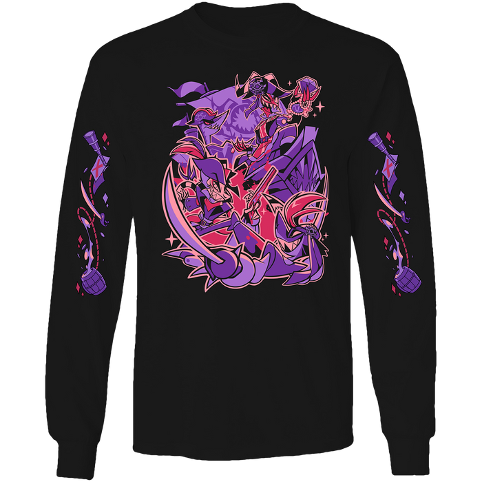 Long Sleeve Shirt - Crimson's Ship w/Printed Sleeves *LIMITED STOCK*