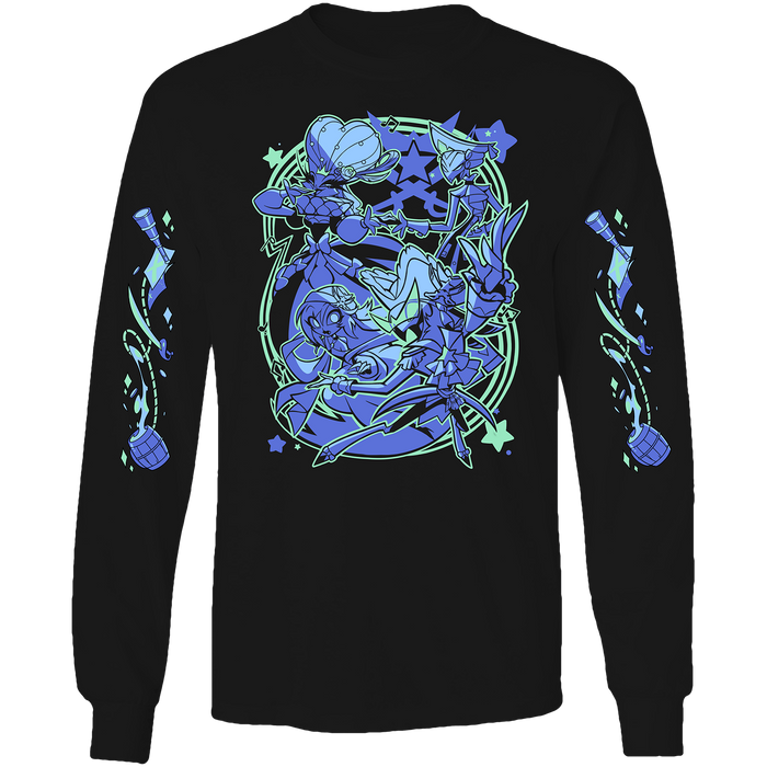 Long Sleeve Shirt - Vassago's Ship w/Printed Sleeves *LIMITED STOCK*