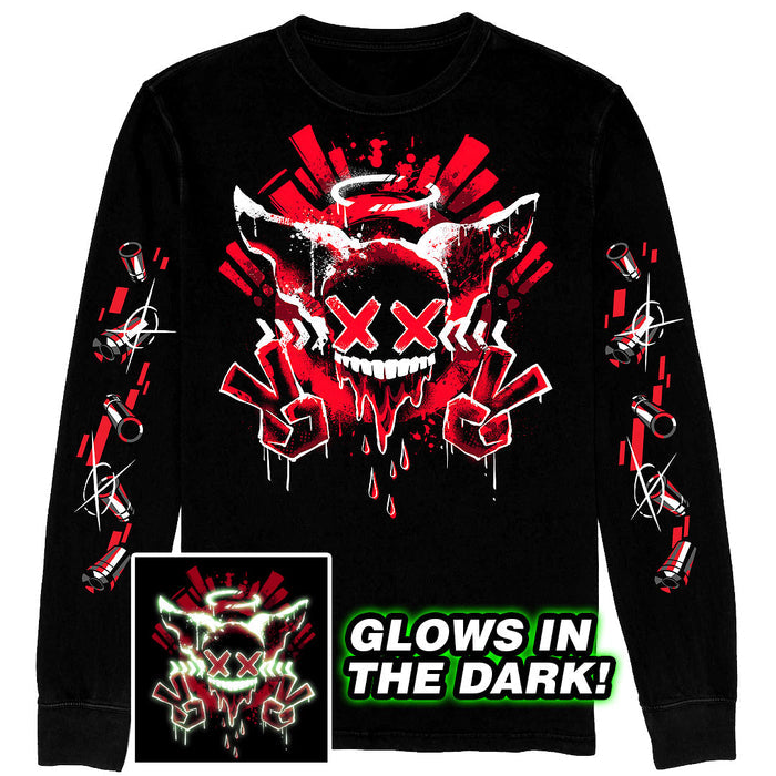 Long Sleeve T-Shirt - Tricky Squad - GLOWS IN THE DARK *PRE-ORDER*