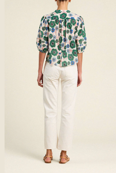 LOREN BLOUSE IN GREENHOUSE BLOOM